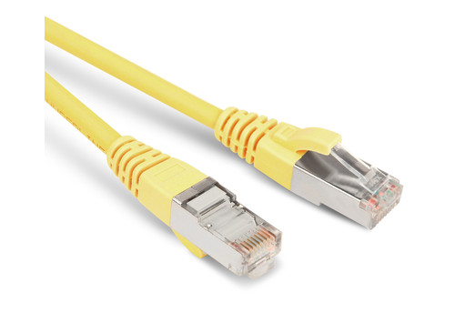 Hyperline PC-LPM-STP-RJ45-RJ45-C6-1M-LSZH-YL Патч-корд U/FTP, экранированный, Cat.6 (100% Fluke Component Tested), LSZH, 1 м, желтый